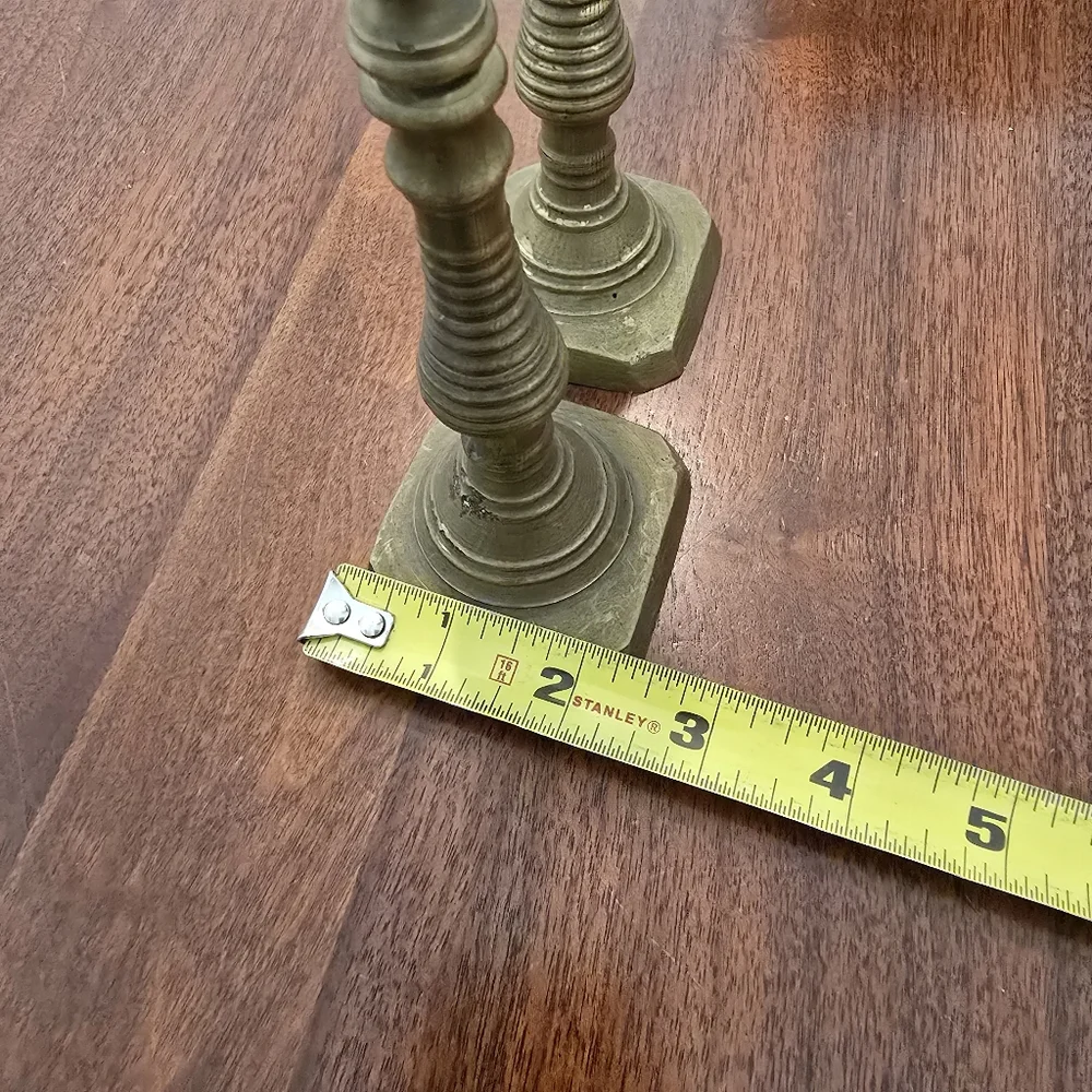 Elegant Brass Candlestick Holders Set Of 2 Vintage‎